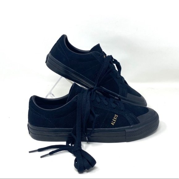 Converse Women’s One Star Pro AS Low Suede Black Casual Size Sneakers 169615C - Picture 3 of 9